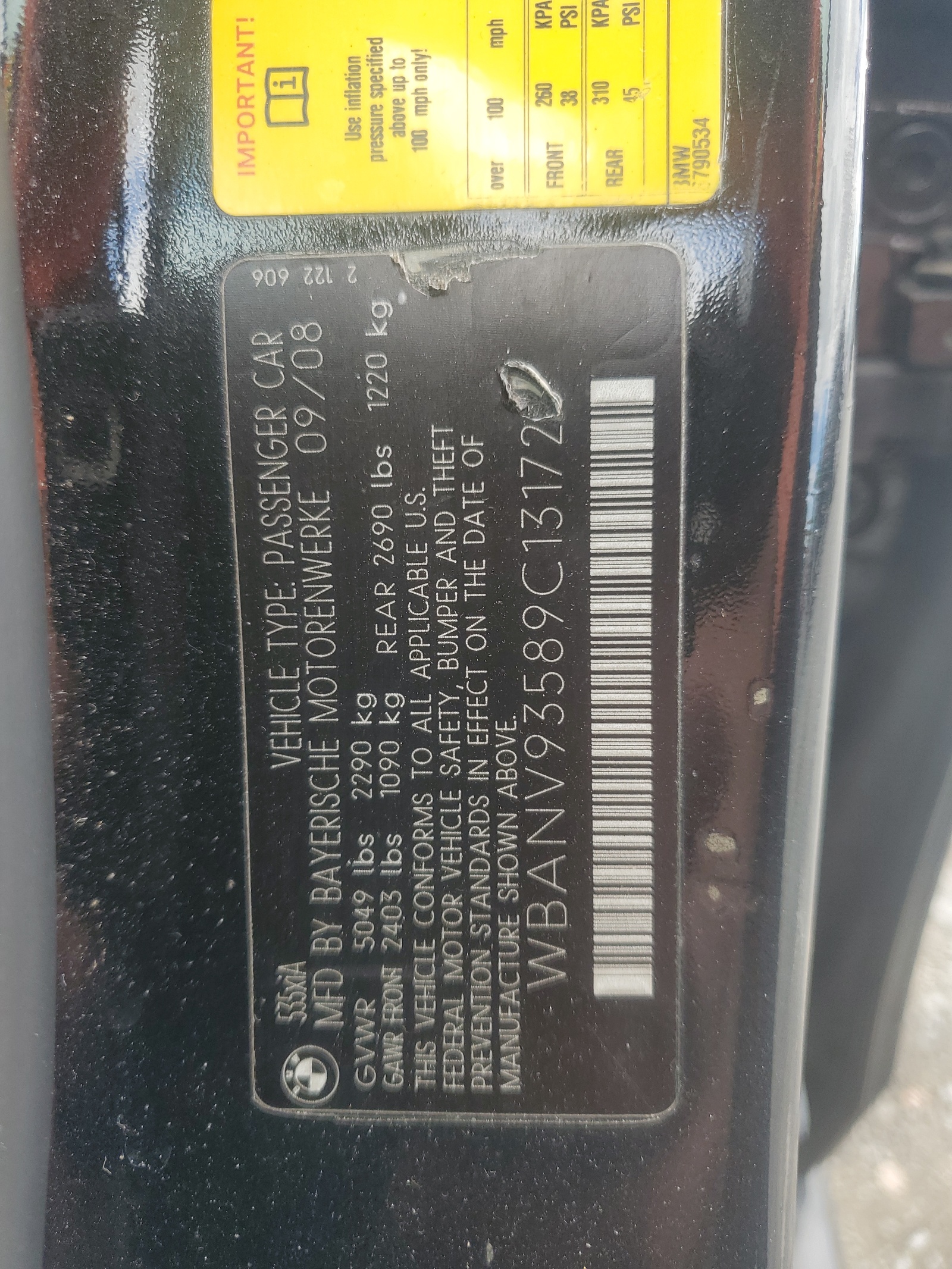 WBANV93589C131723 2009 BMW 535 Xi