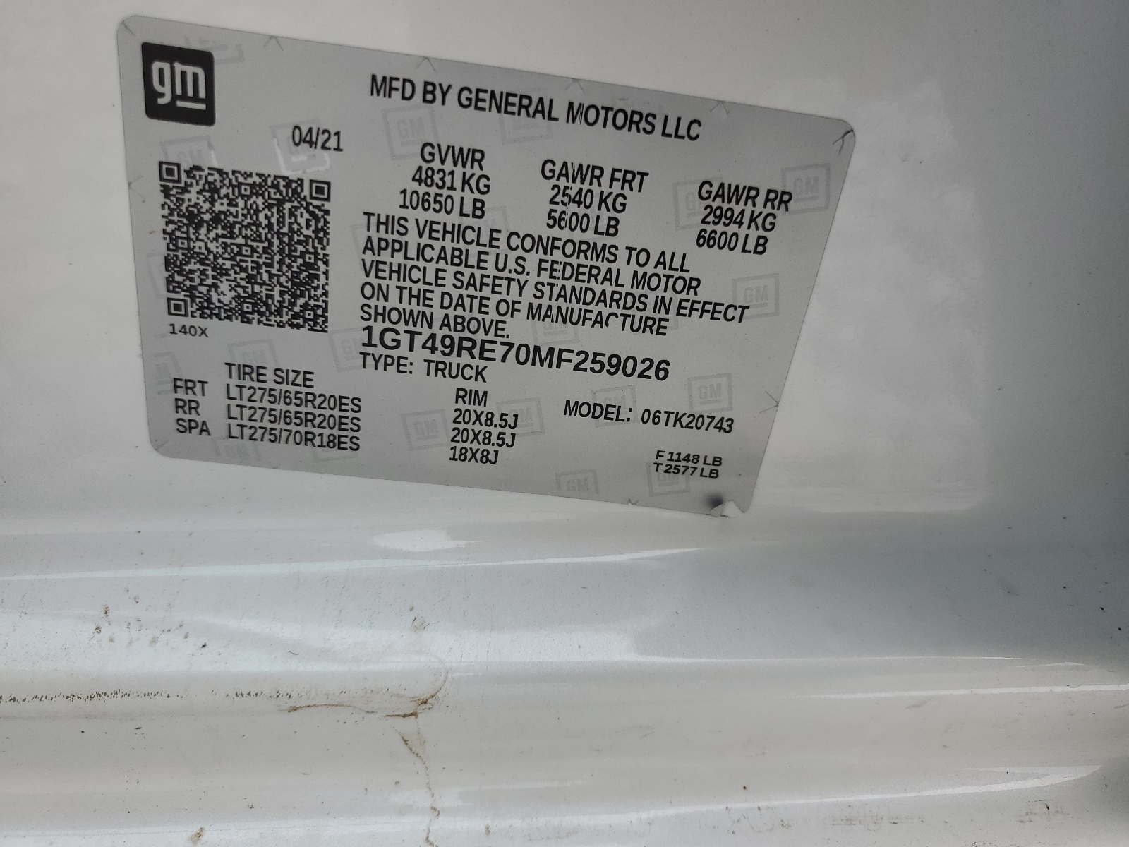 1GT49RE70MF259026 2021 GMC Sierra K2500 Denali