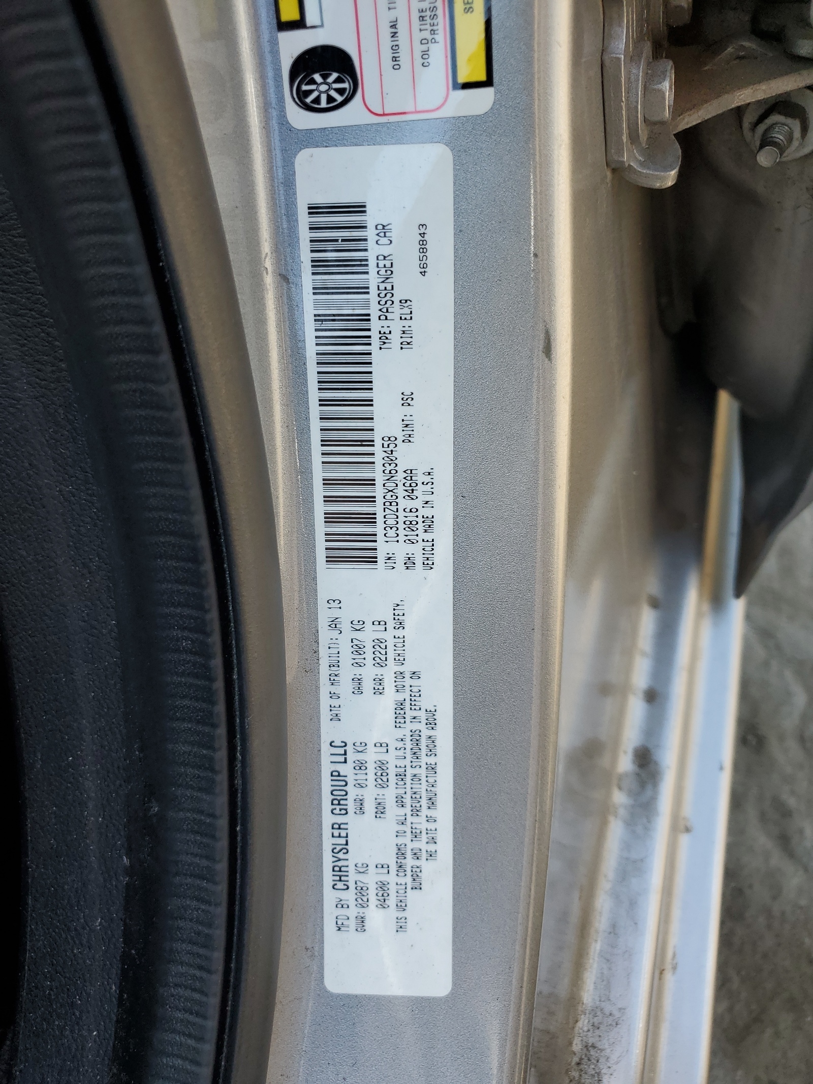 1C3CDZBGXDN630458 2013 Dodge Avenger R/T