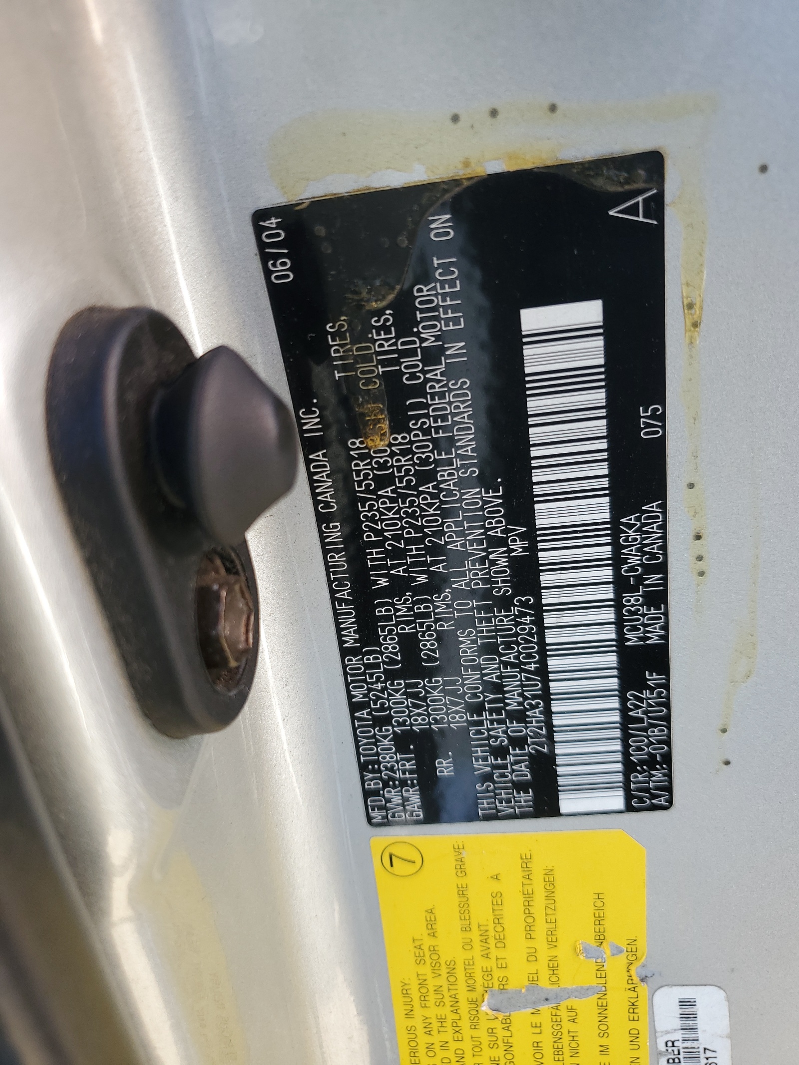 2T2HA31U74C029473 2004 Lexus Rx 330