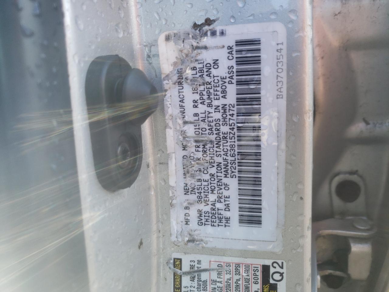 5Y2SL63815Z457472 2005 Pontiac Vibe