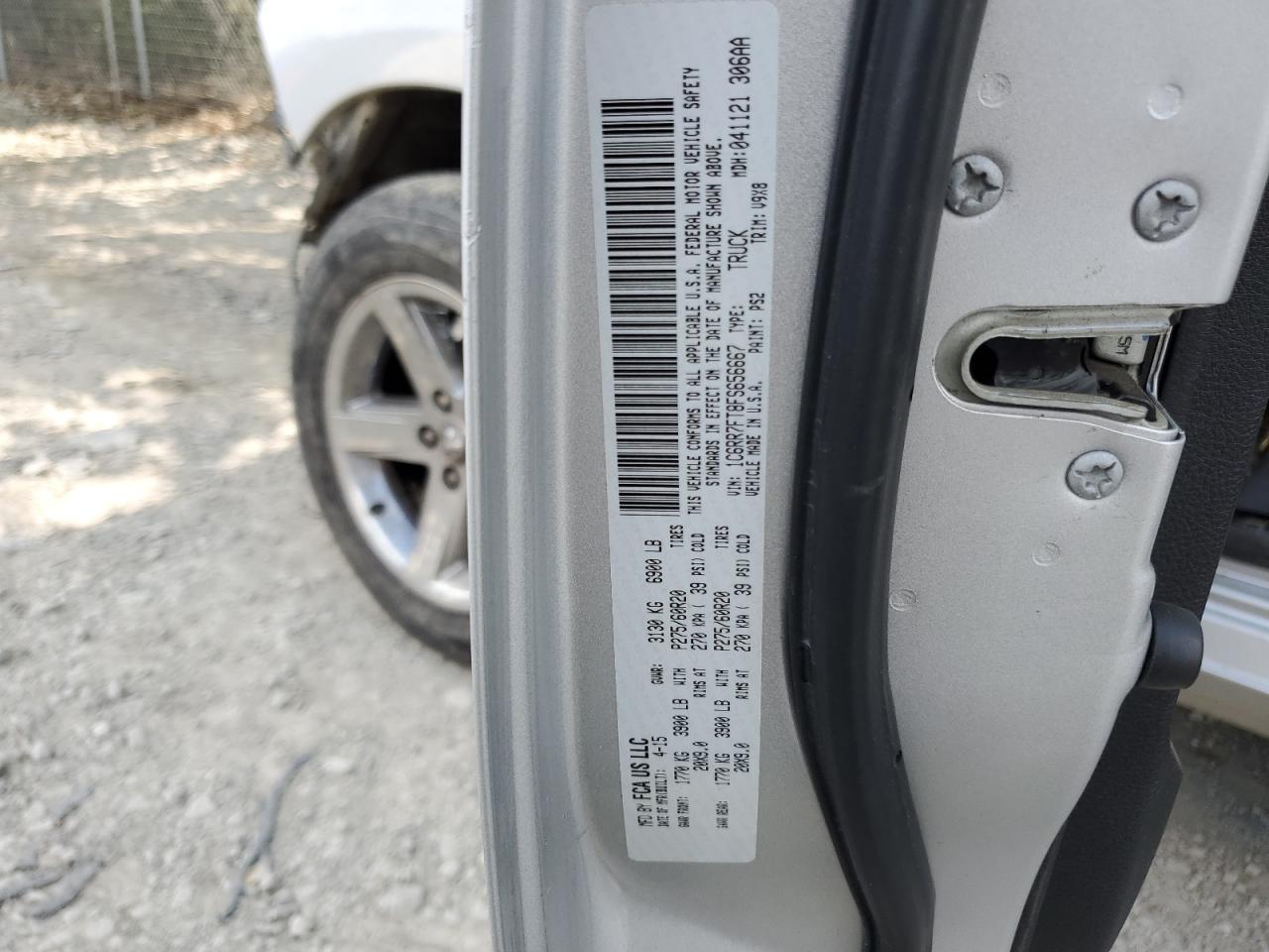 2015 Ram 1500 St VIN: 1C6RR7FT8FS656667 Lot: 63624324