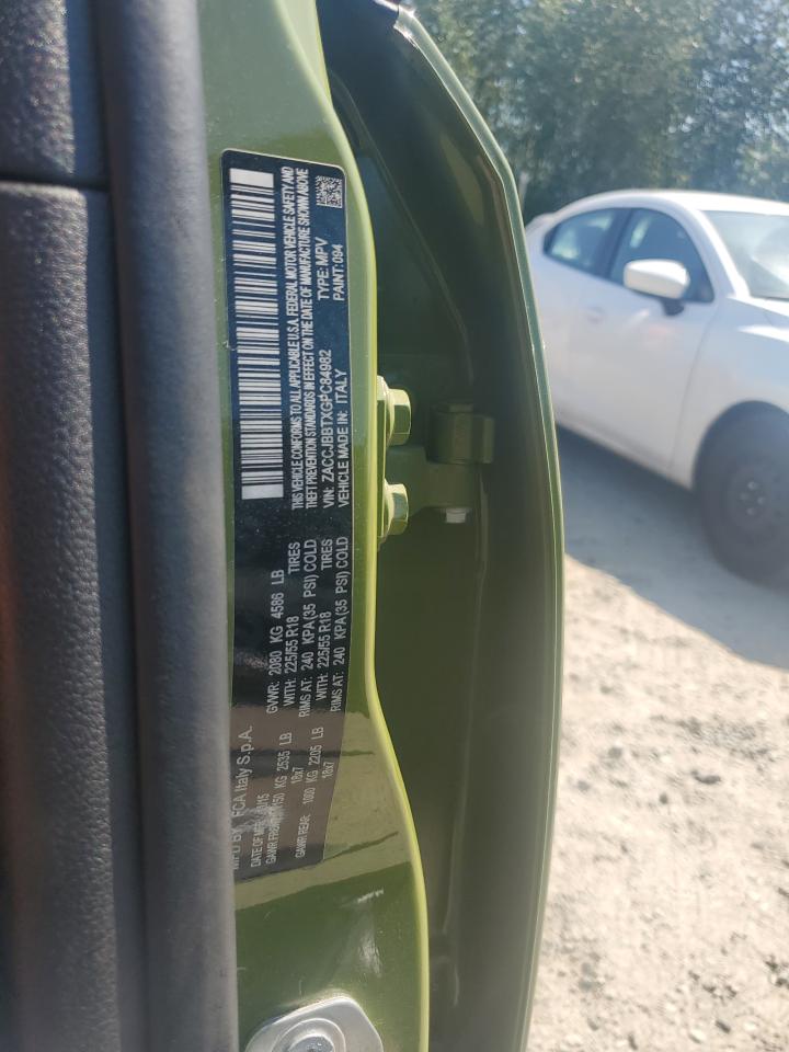 2016 Jeep Renegade Latitude VIN: ZACCJBBTXGPC84982 Lot: 62928994