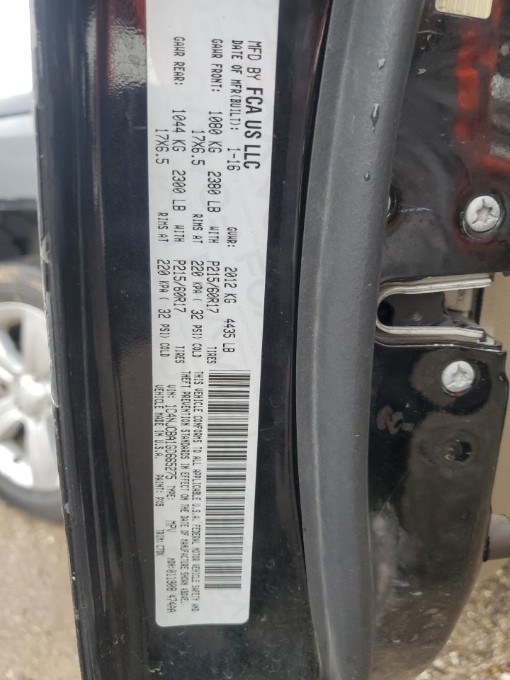 2016 Jeep Compass Sport VIN: 1C4NJCBA1GD665275 Lot: 64960214