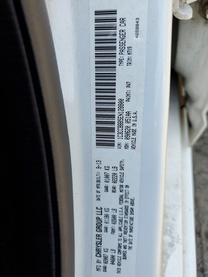 2014 Chrysler 200 Touring VIN: 1C3CCBBB5EN128800 Lot: 62794894