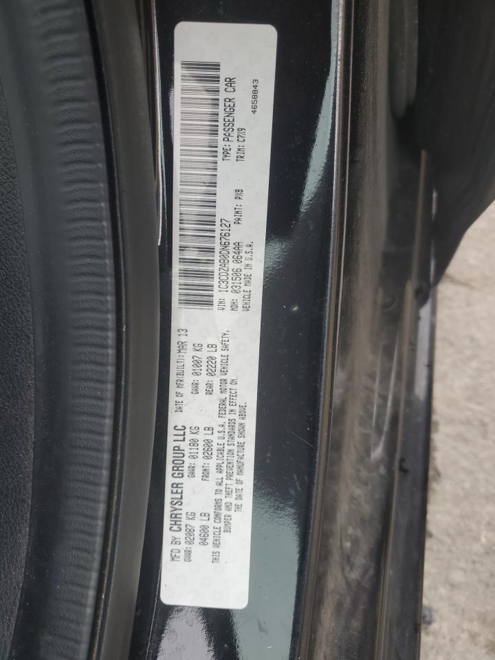 2013 Dodge Avenger Se VIN: 1C3CDZAB0DN676127 Lot: 61815474