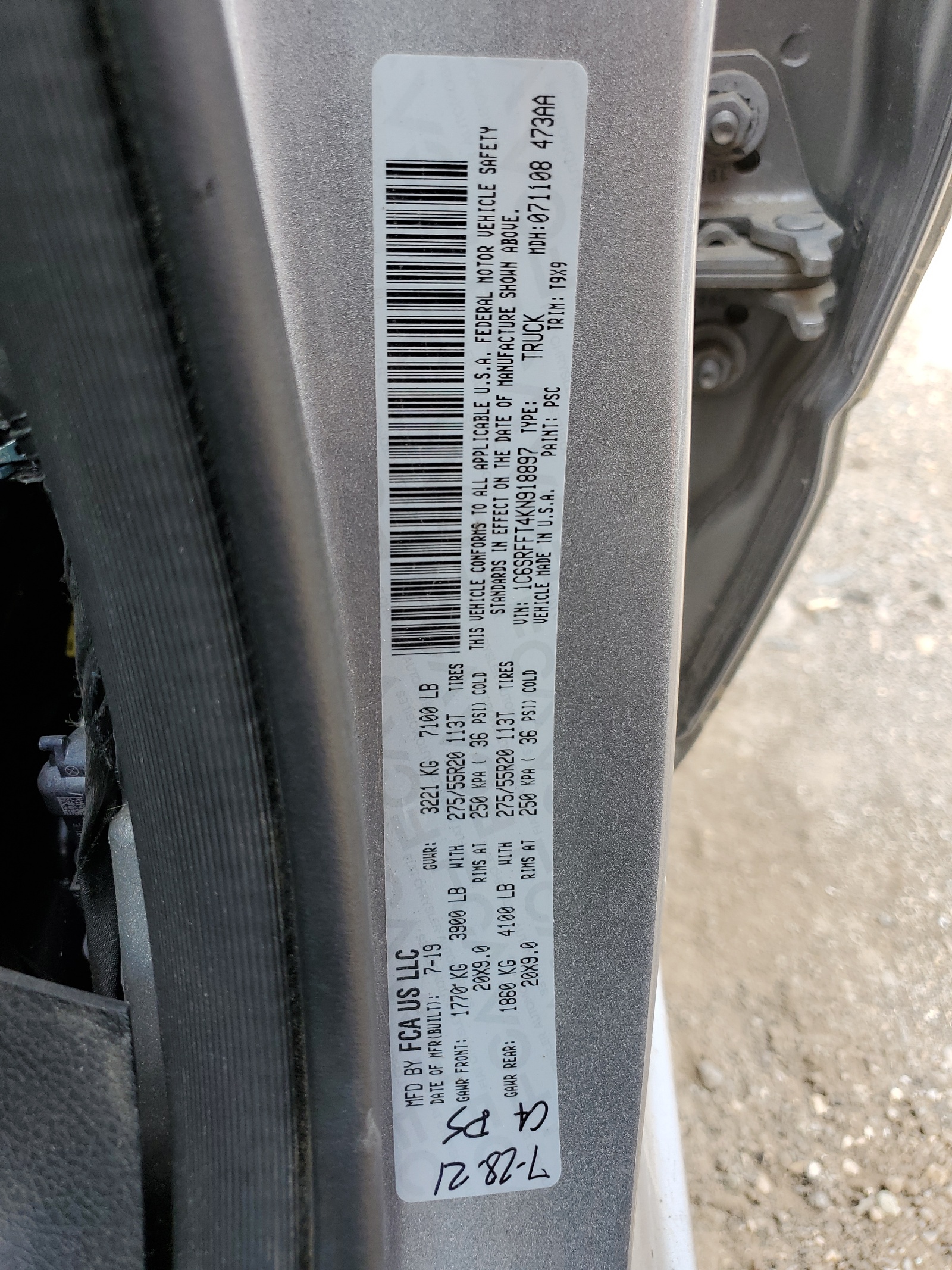 1C6SRFFT4KN918897 2019 Ram 1500 Big Horn/Lone Star
