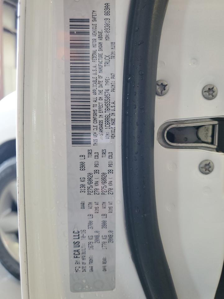 2017 Ram 1500 Slt VIN: 1C6RR6LT6HS550574 Lot: 62047184