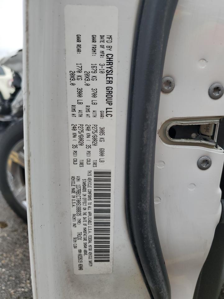 2010 Dodge Ram 1500 VIN: 1D7RB1CT0AS188835 Lot: 63318094