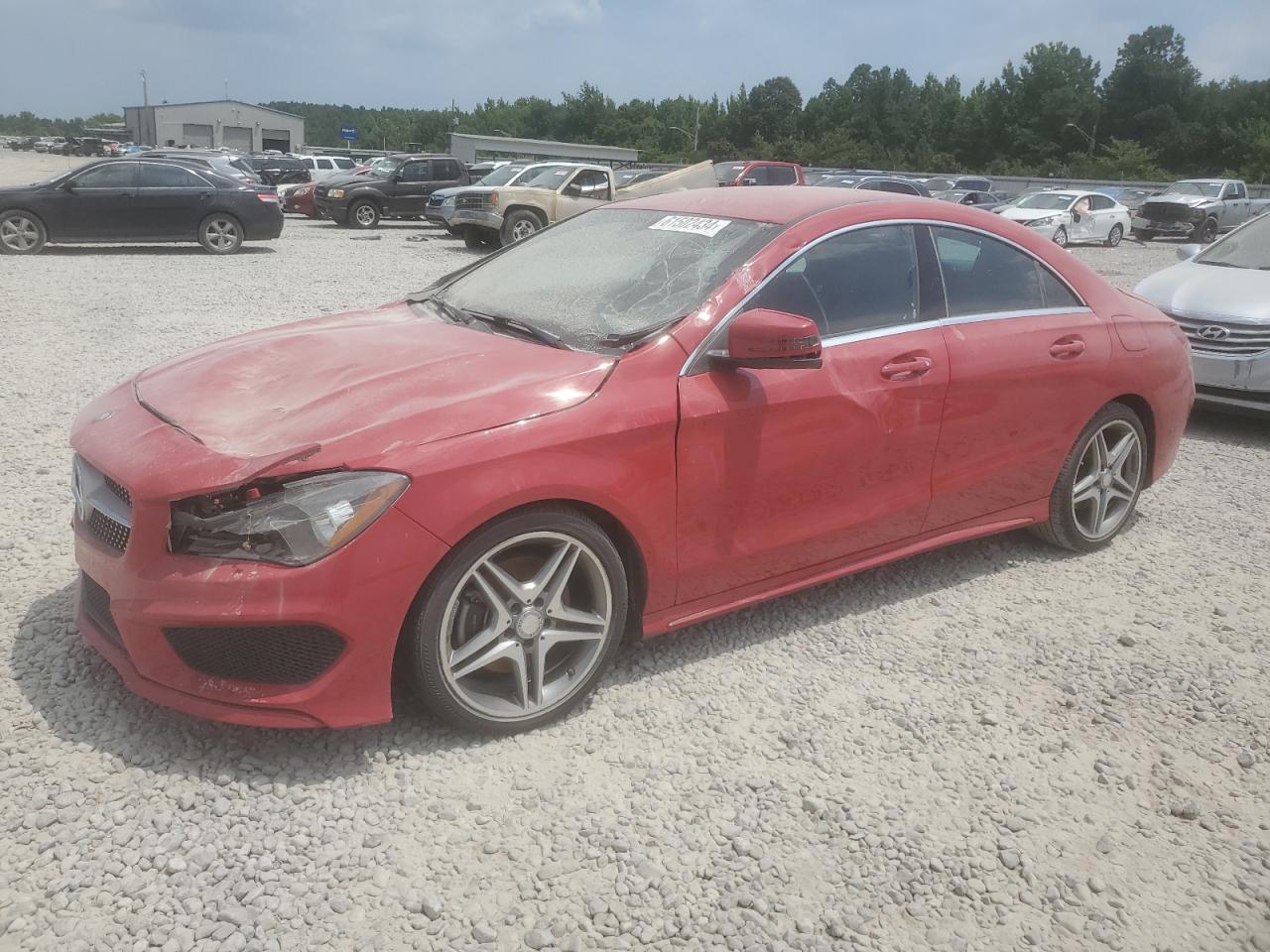 2014 Mercedes-Benz Cla 250 red sedan gas WDDSJ4EB7EN042429 photo #1