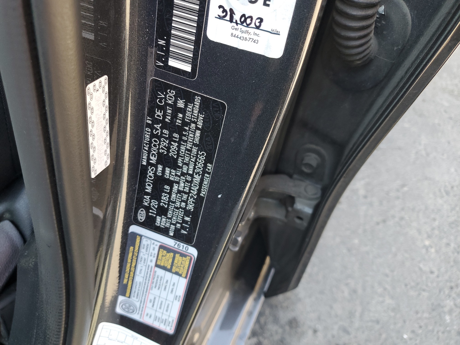 3KPF24ADXME306665 2021 Kia Forte Fe