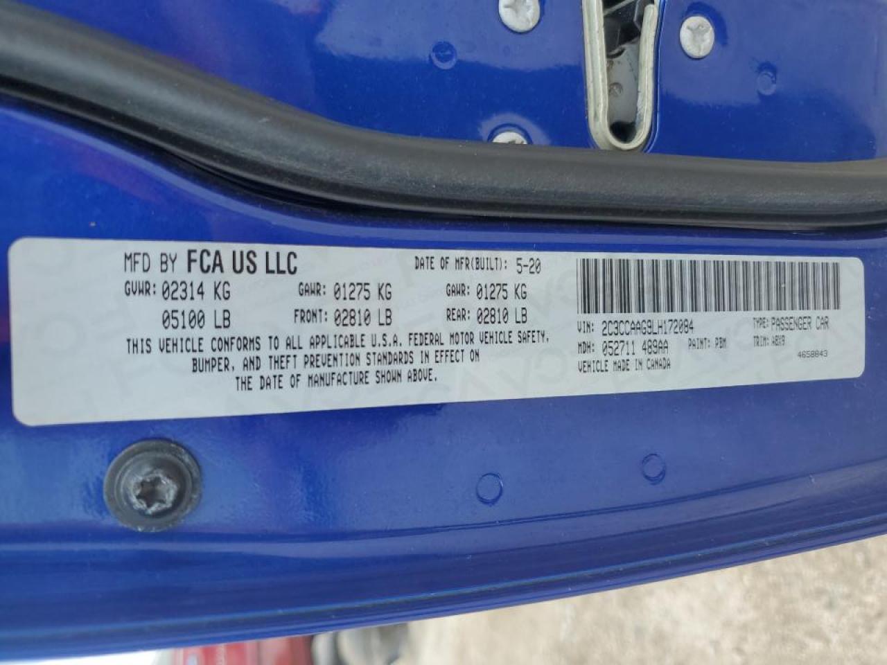 2020 Chrysler 300 Touring VIN: 2C3CCAAG9LH172084 Lot: 63812364