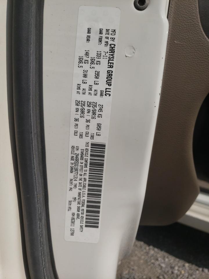 2011 Chrysler Town & Country Touring VIN: 2A4RR5DG1BR771314 Lot: 62521974