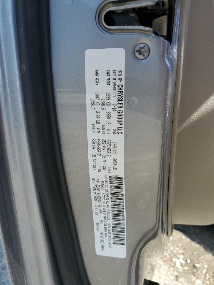 2014 Chrysler Town & Country Touring VIN: 2C4RC1BG4ER444106 Lot: 61025794