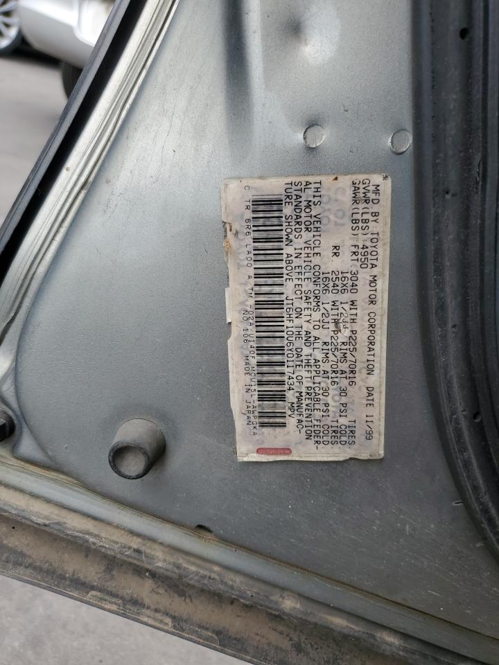 2000 Lexus Rx 300 VIN: JT6HF10U6Y0117434 Lot: 63986084