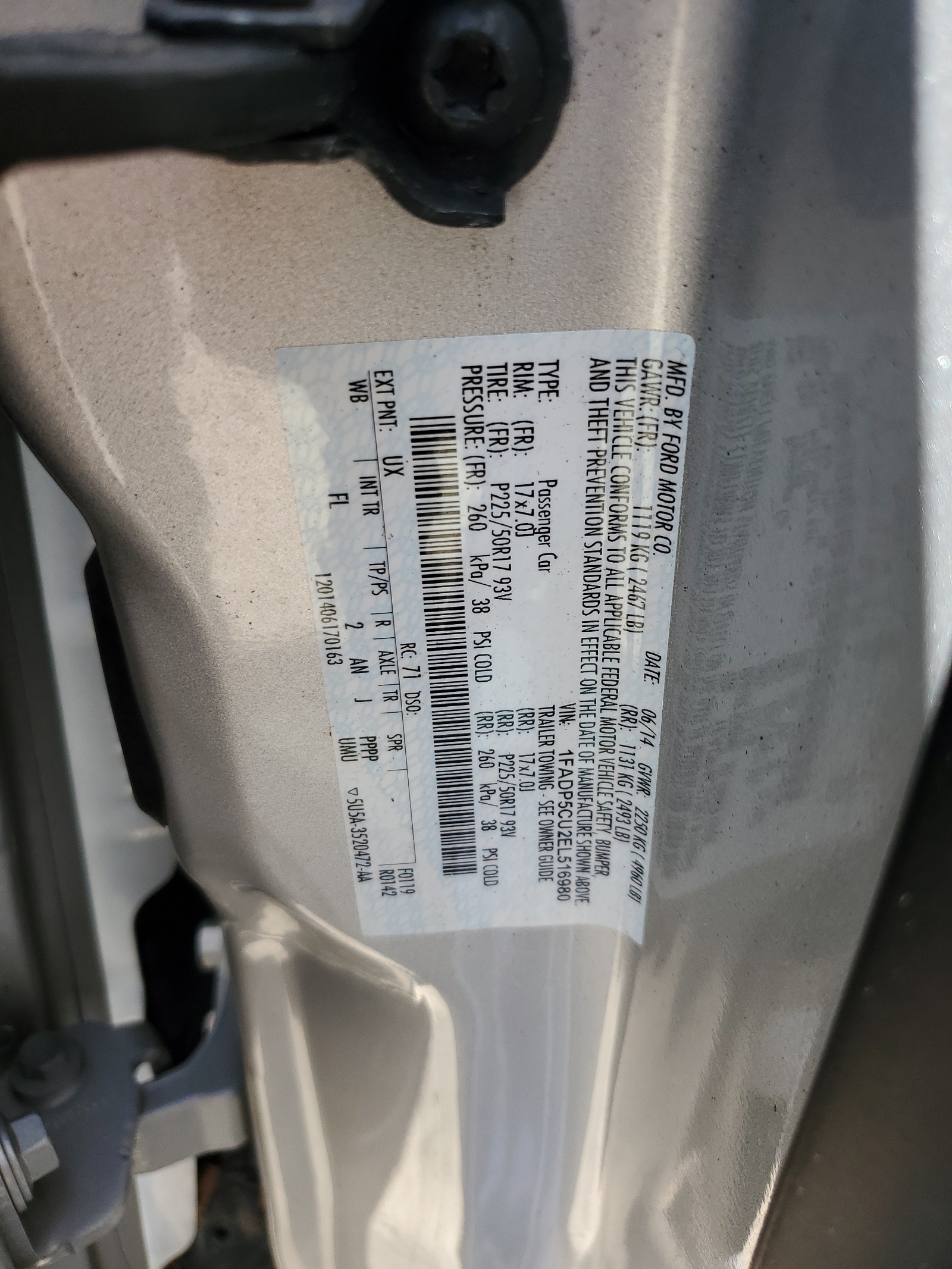 1FADP5CU2EL516980 2014 Ford C-Max Premium