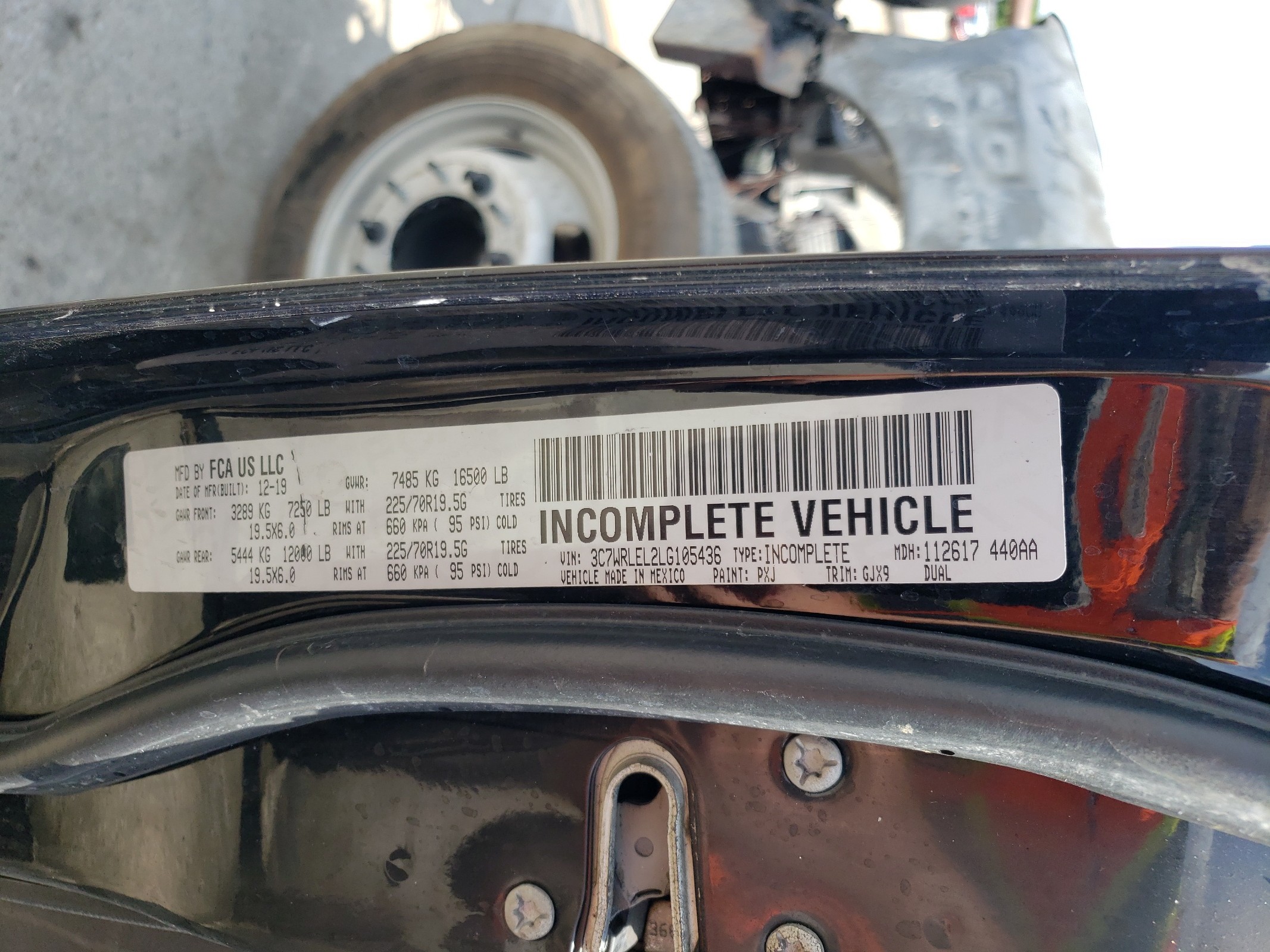 3C7WRLEL2LG105436 2020 Ram 4500