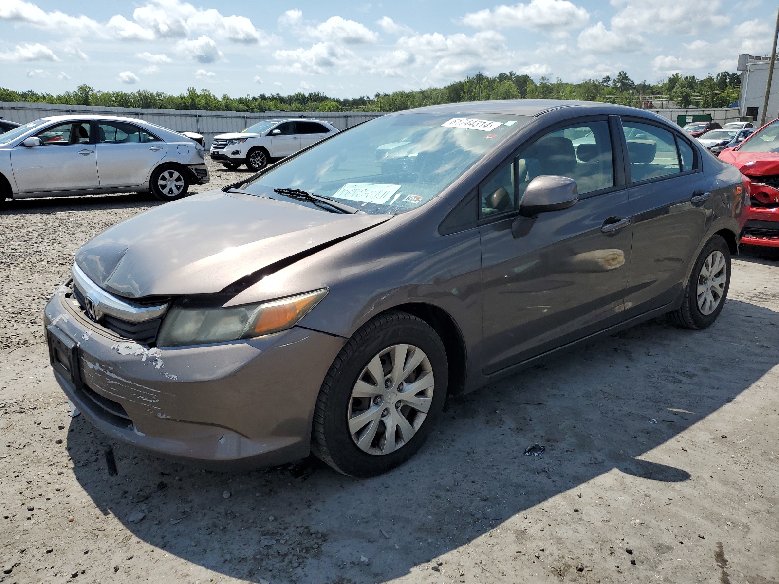 2012 Honda Civic Lx vin: 2HGFB2F58CH594325