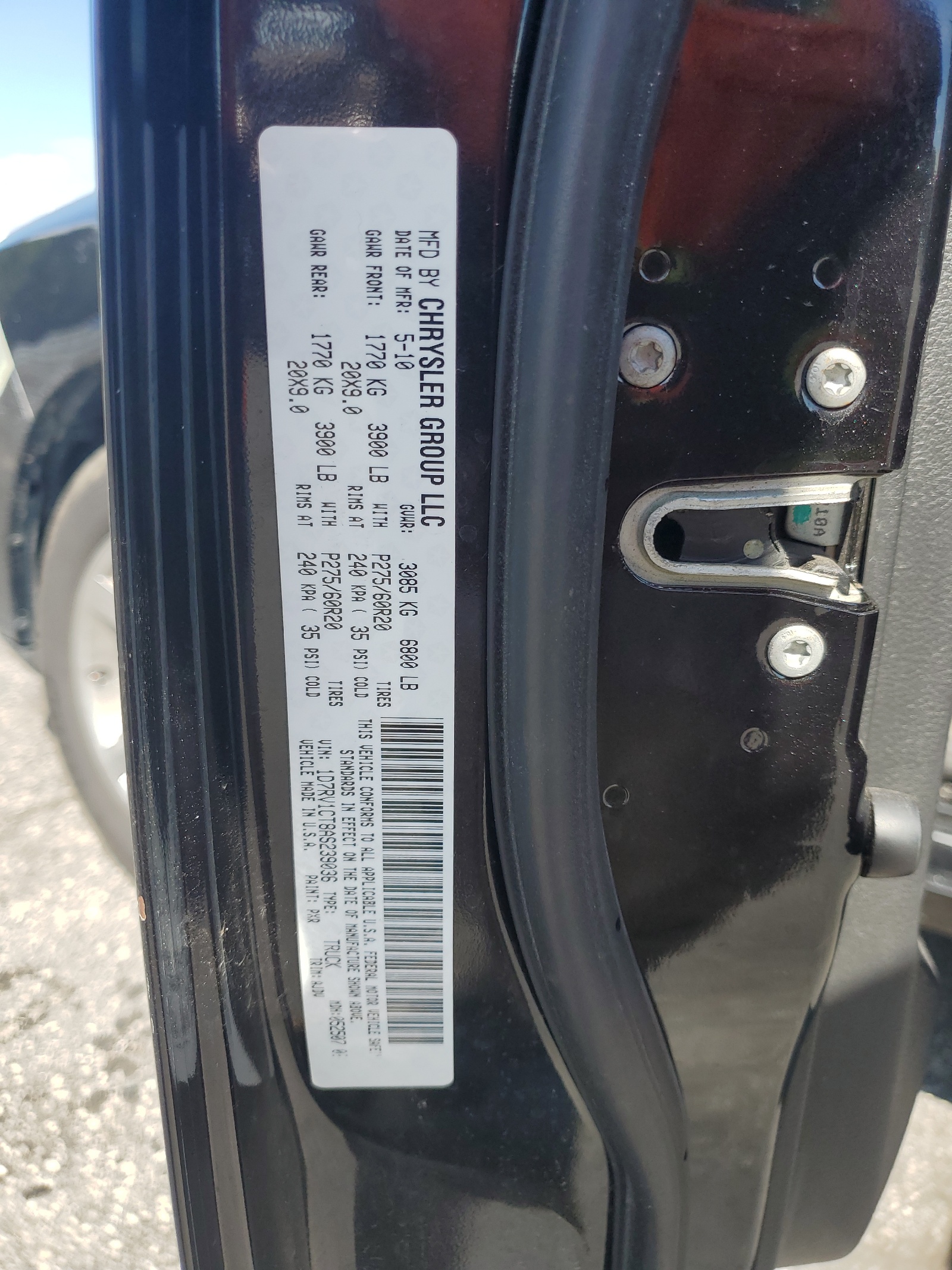 1D7RV1CT8AS239036 2010 Dodge Ram 1500