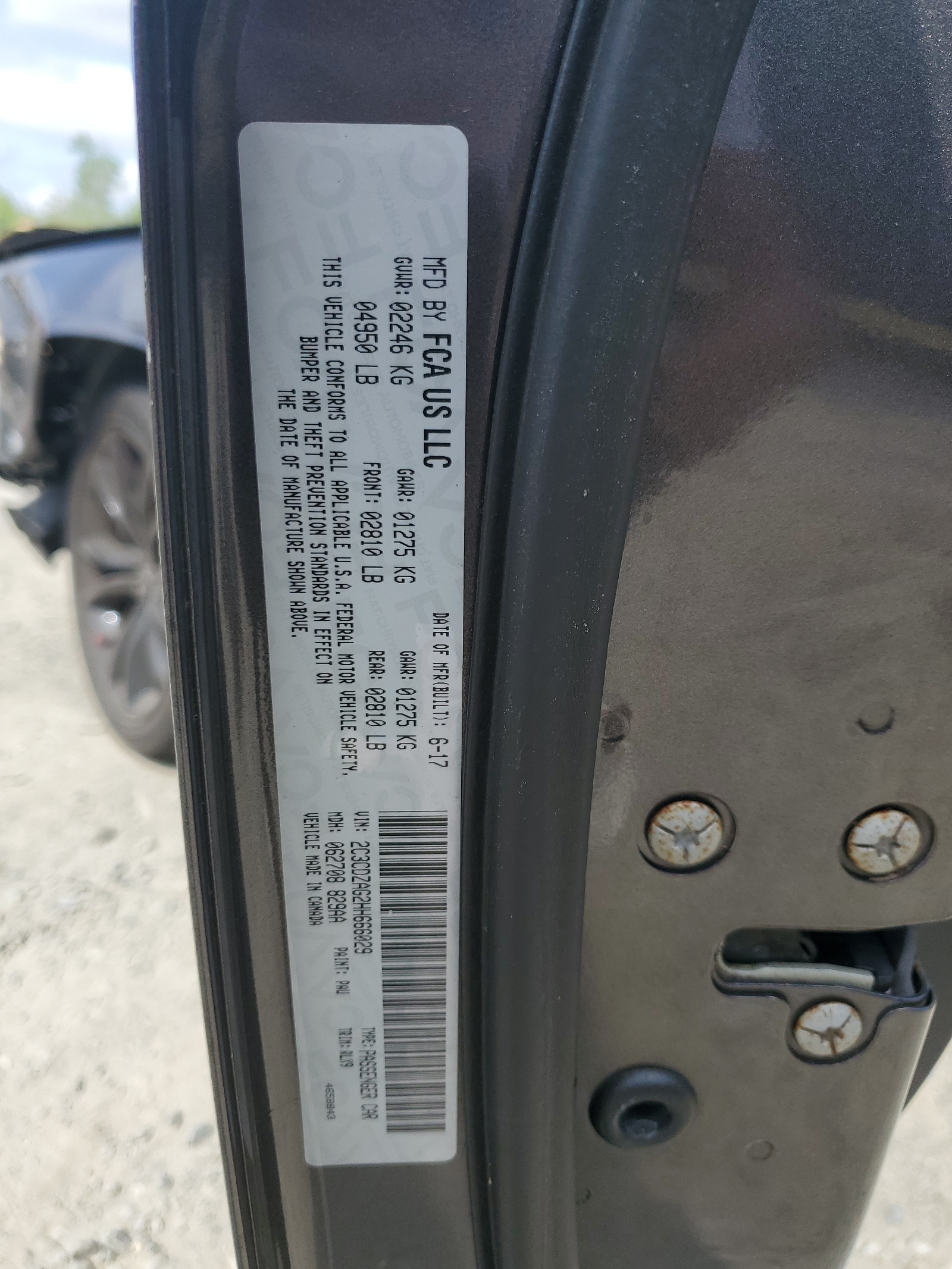 2C3CDZAG2HH666029 2017 Dodge Challenger Sxt