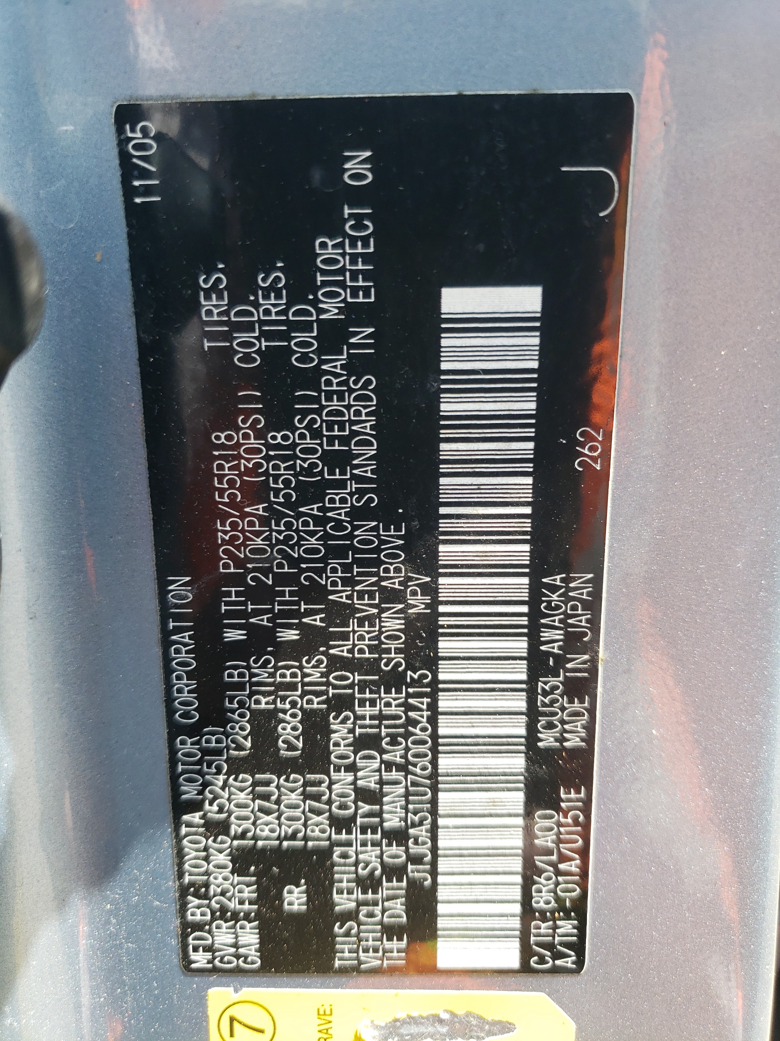 JTJGA31U760064413 2006 Lexus Rx 330