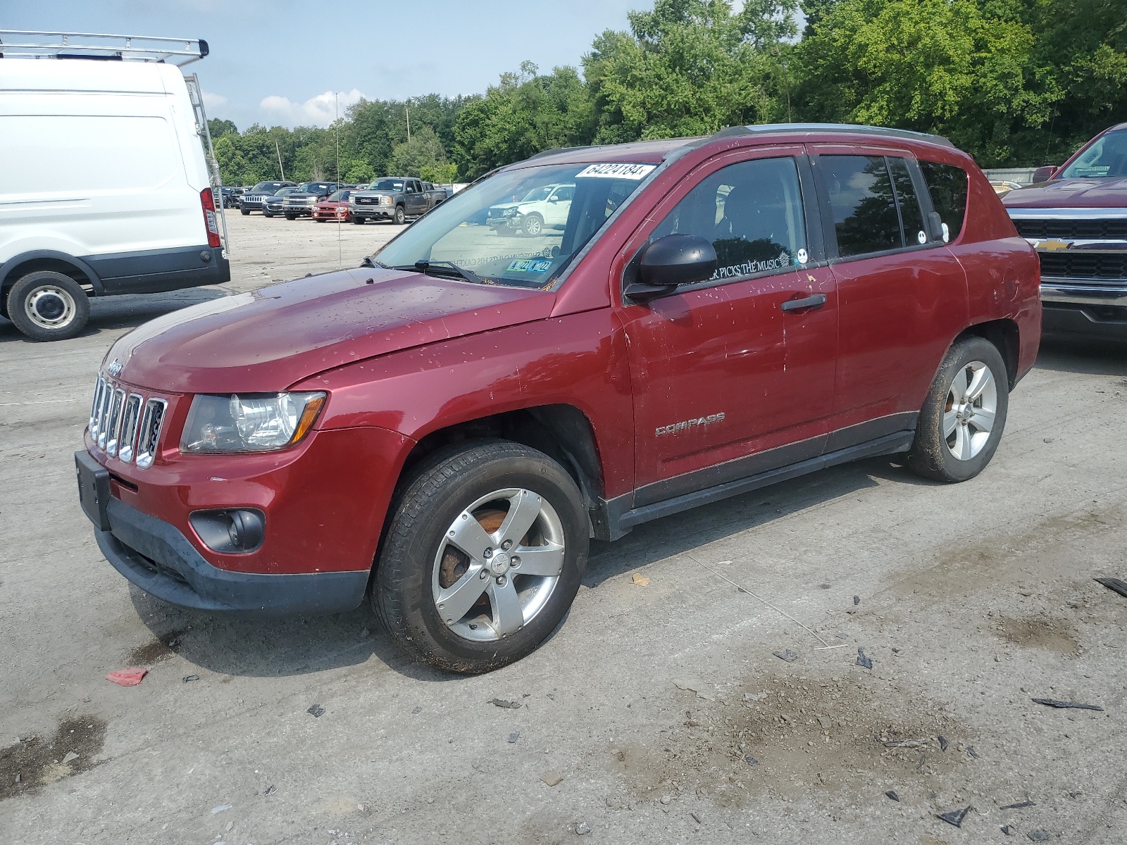 2014 Jeep Compass Sport vin: 1C4NJDBB1ED891523