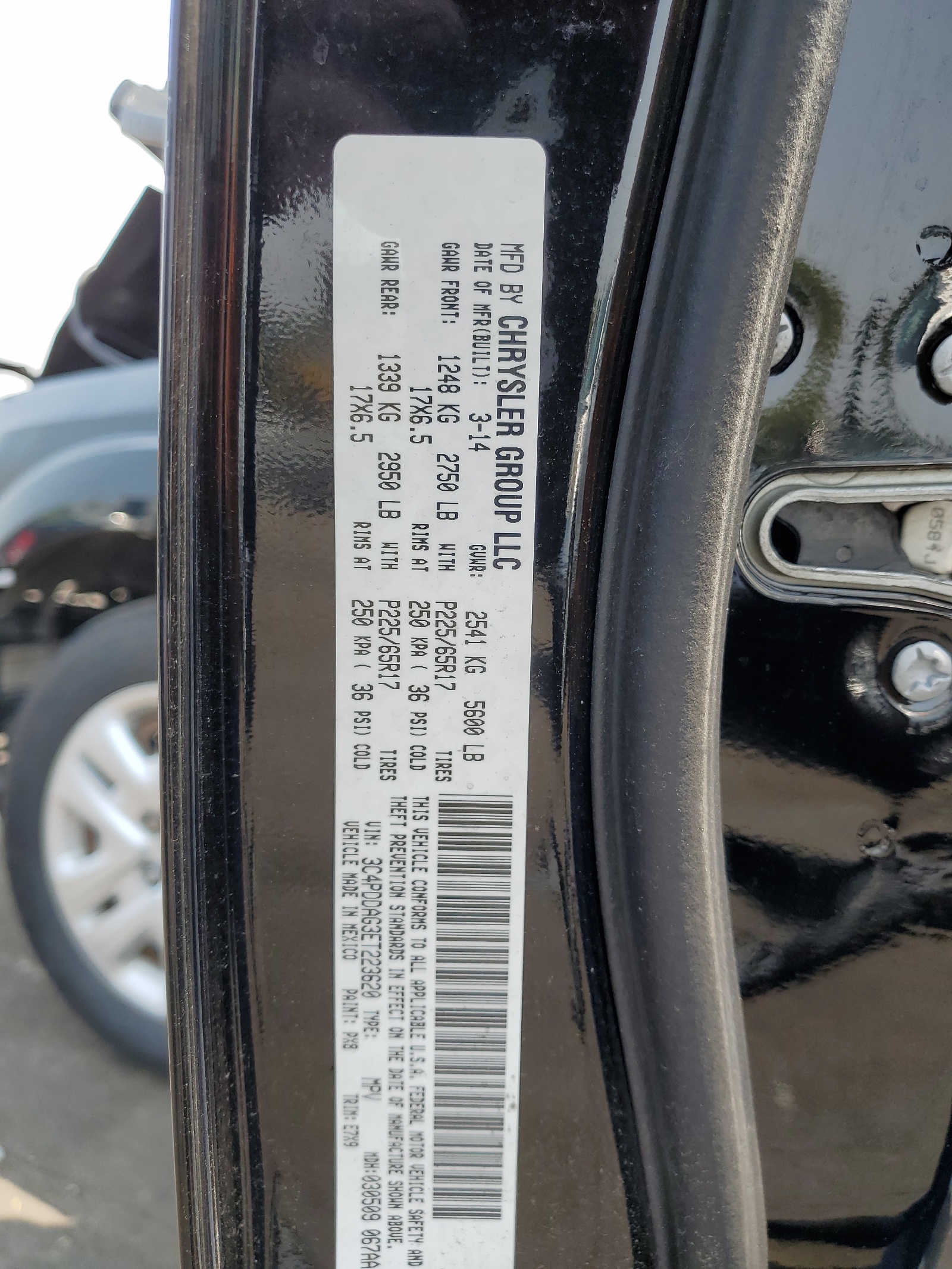 3C4PDDAG3ET223620 2014 Dodge Journey Se