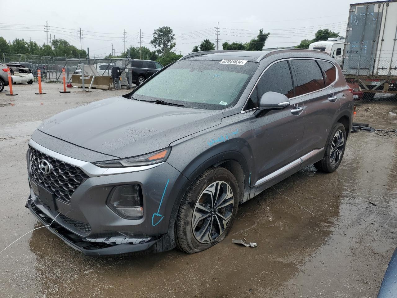 2019 Hyundai Santa Fe Limited VIN: 5NMS5CAA6KH050875 Lot: 62048634