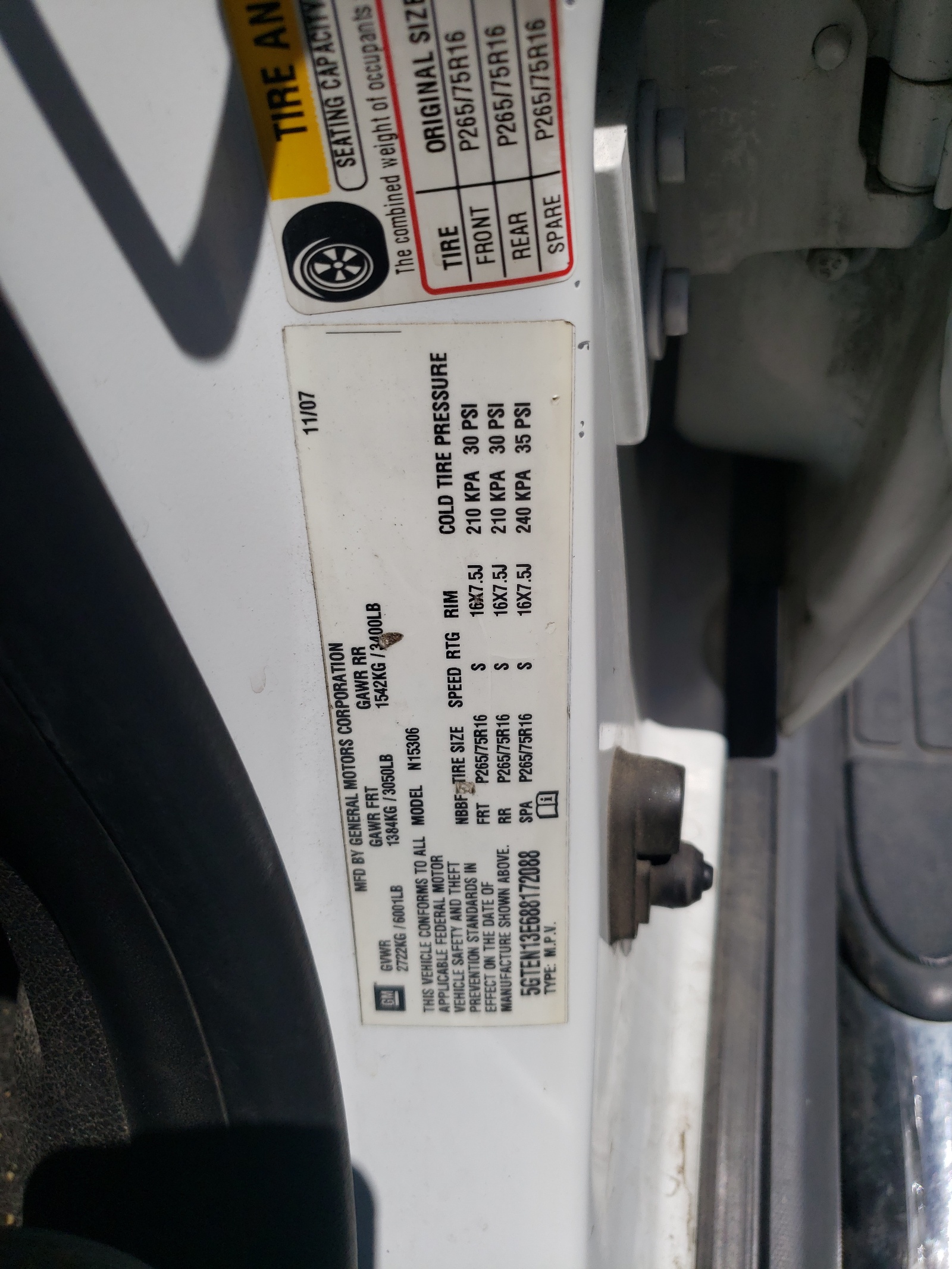 5GTEN13E688172088 2008 Hummer H3