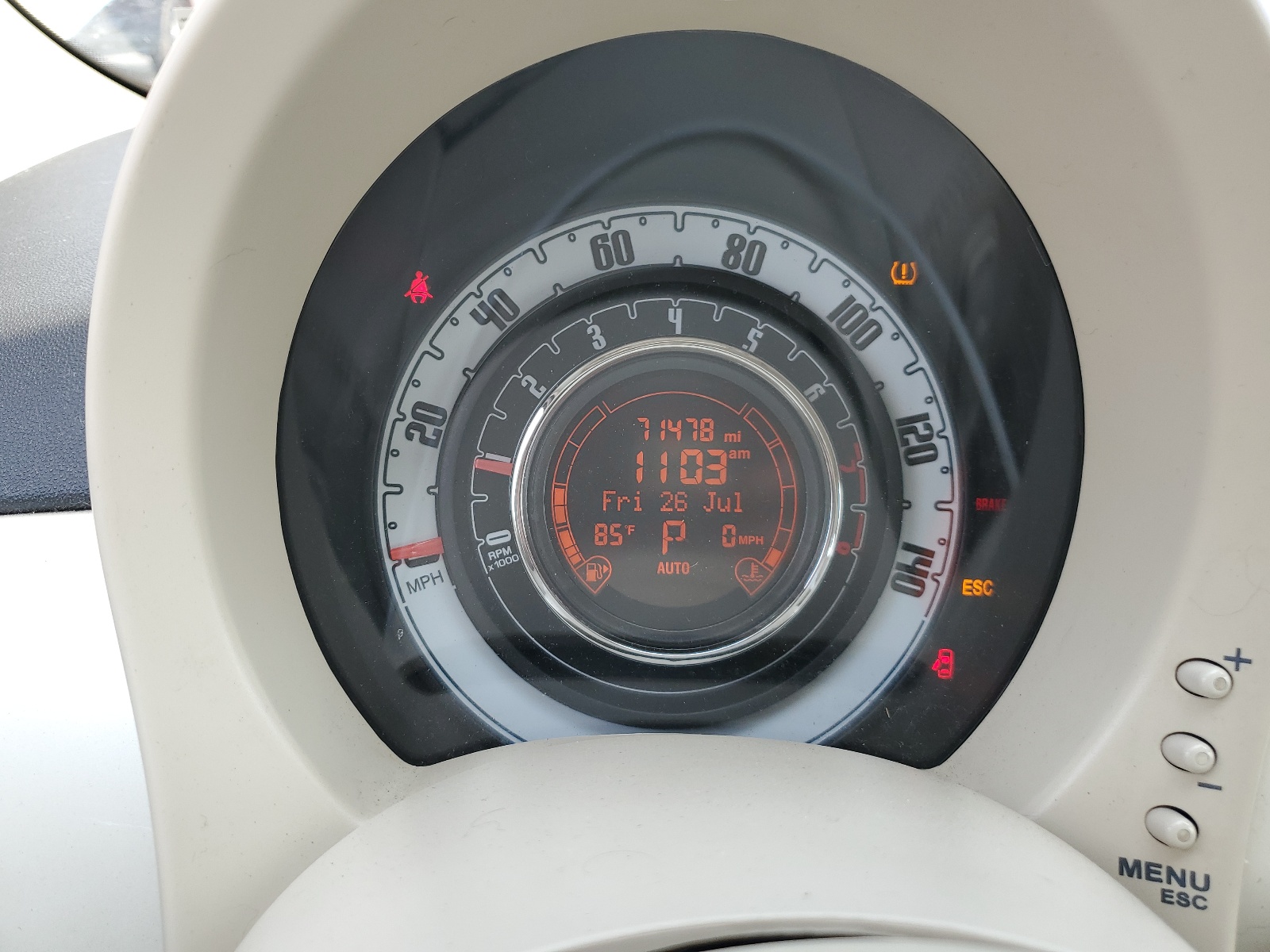 3C3CFFER5CT109622 2012 Fiat 500 Lounge