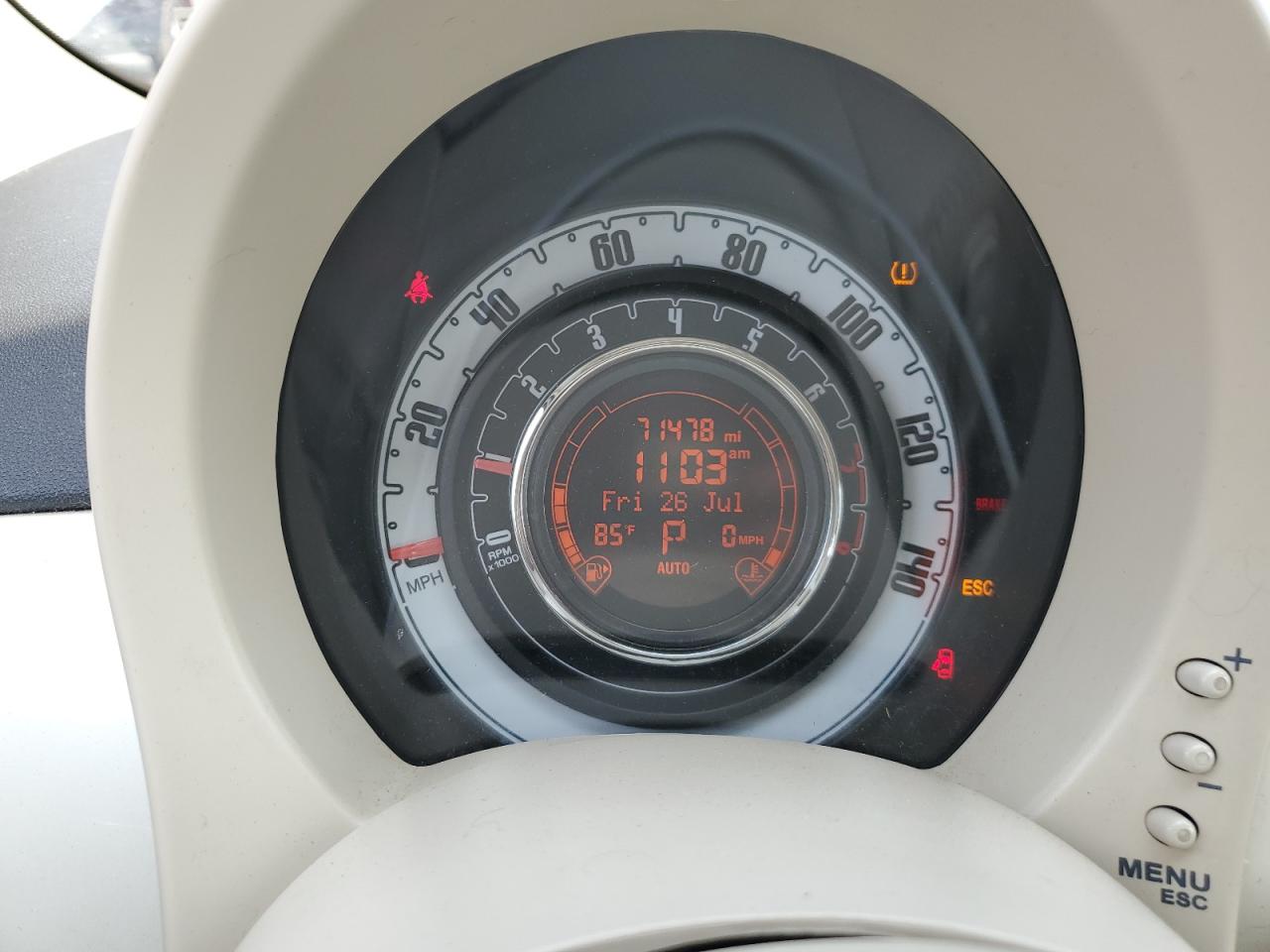 2012 Fiat 500 Lounge VIN: 3C3CFFER5CT109622 Lot: 64953814