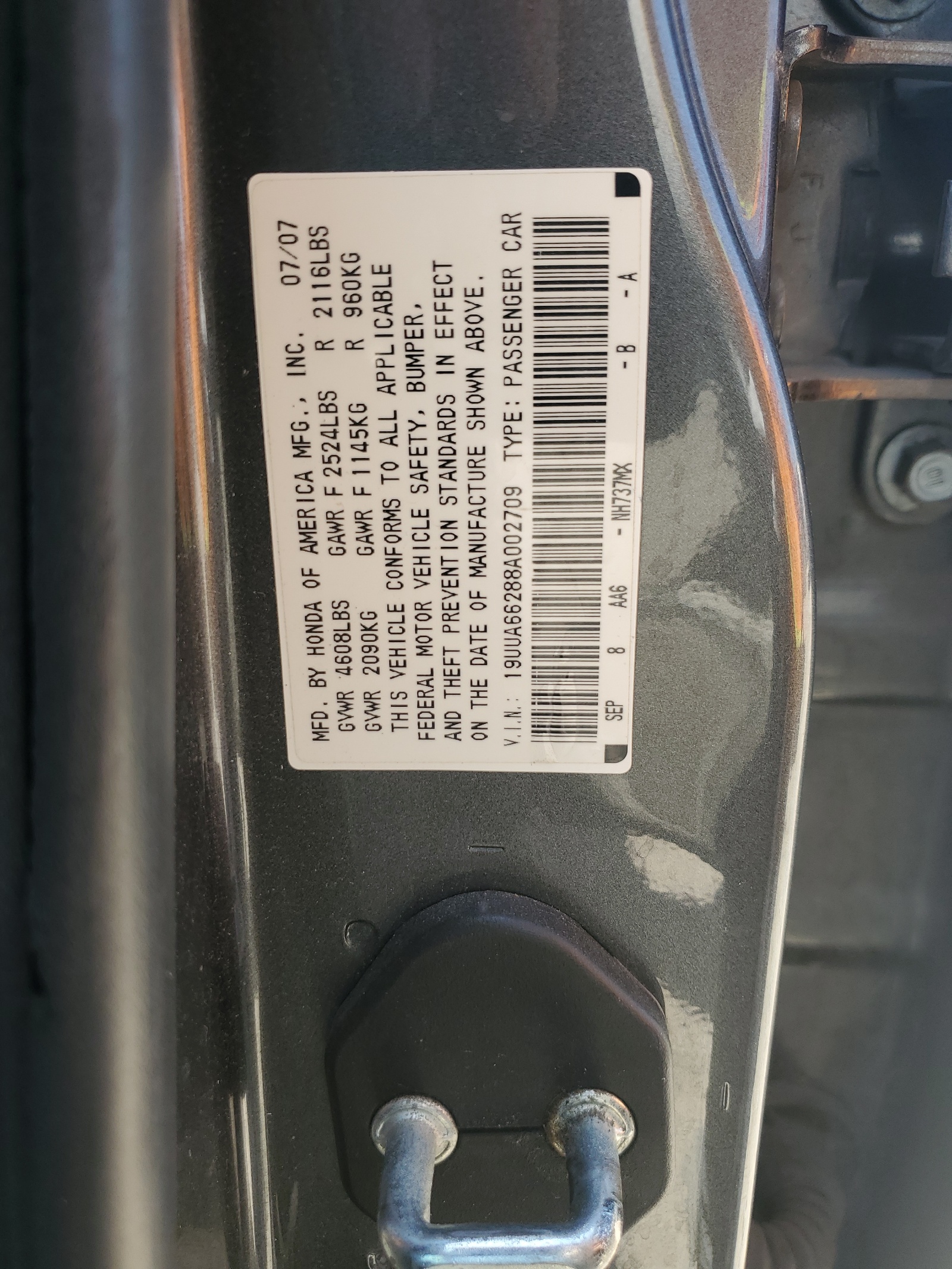 19UUA66288A002709 2008 Acura Tl