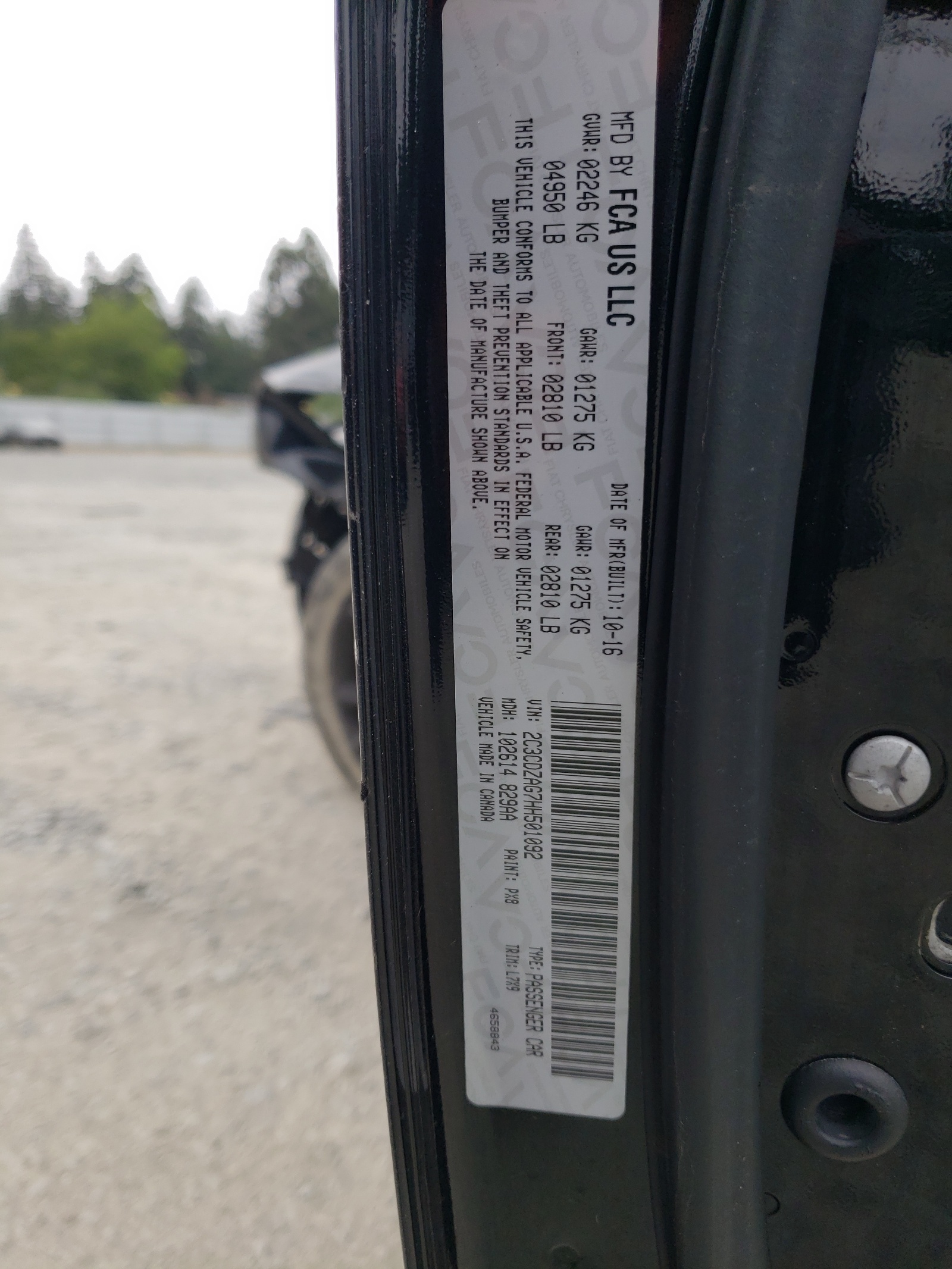 2C3CDZAG7HH501092 2017 Dodge Challenger Sxt