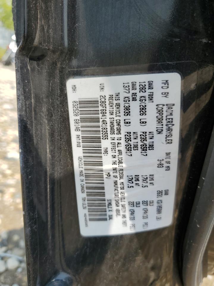 2004 Chrysler Pacifica VIN: 2C8GF68414R183555 Lot: 65091114