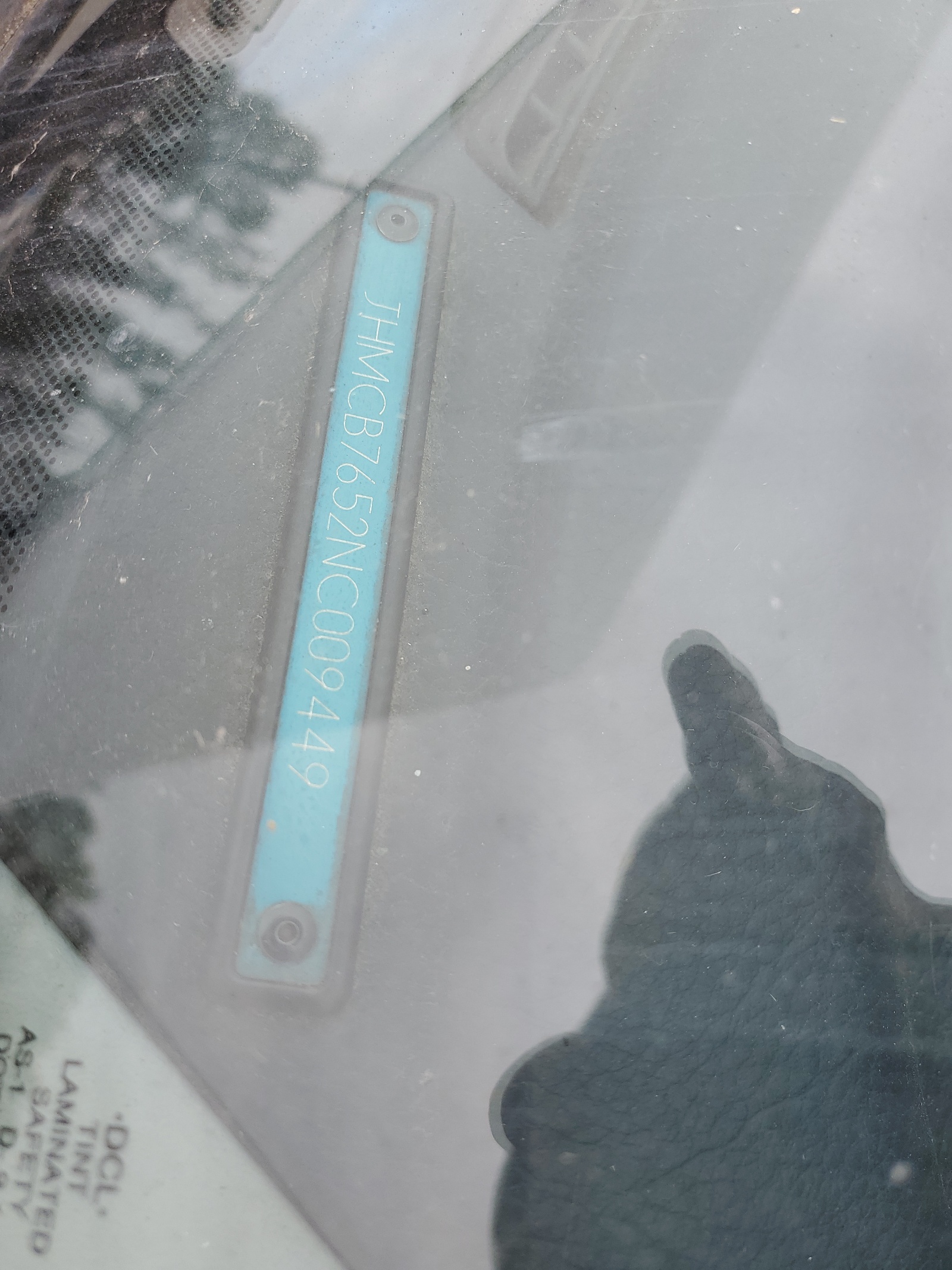 JHMCB7652NC009449 1992 Honda Accord Lx