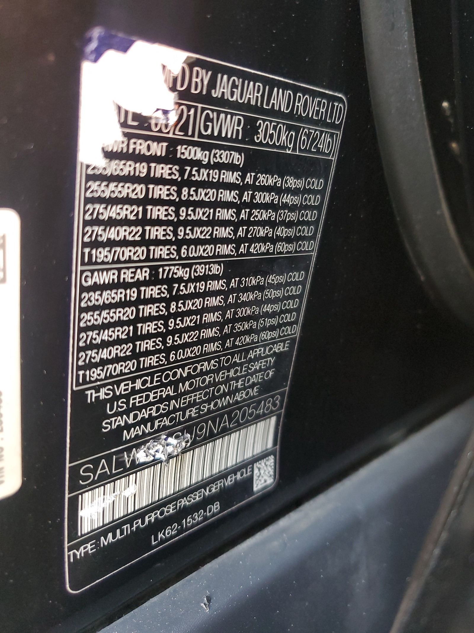 SALWR2SU9NA205483 2022 Land Rover Range Rover Sport Hse Silver Edition