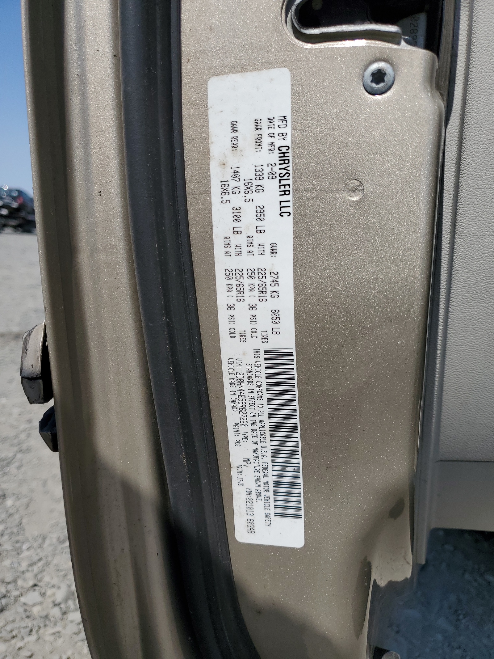 2D8HN44E59R627220 2009 Dodge Grand Caravan Se