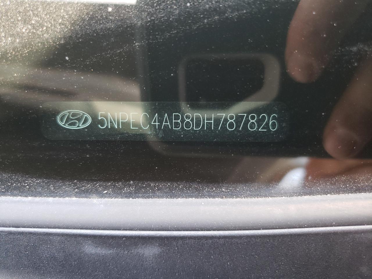 2013 Hyundai Sonata Se VIN: 5NPEC4AB8DH787826 Lot: 65400394