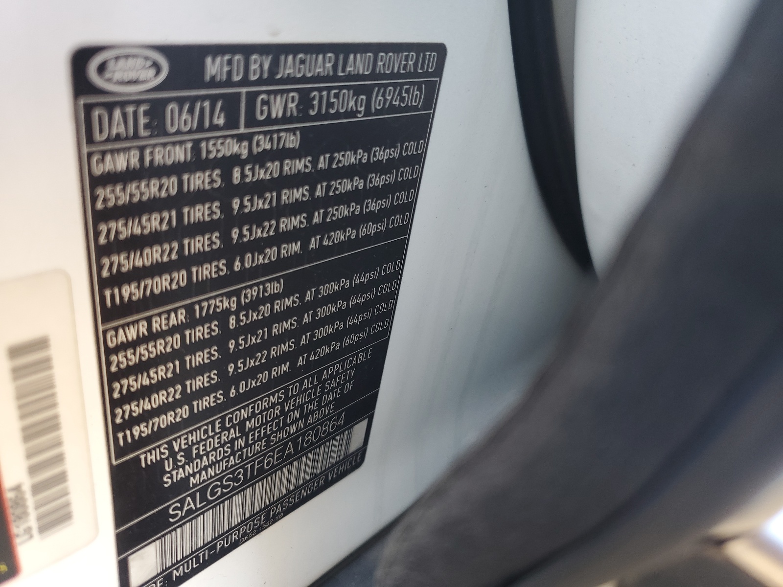 SALGS3TF6EA180864 2014 Land Rover Range Rover Supercharged