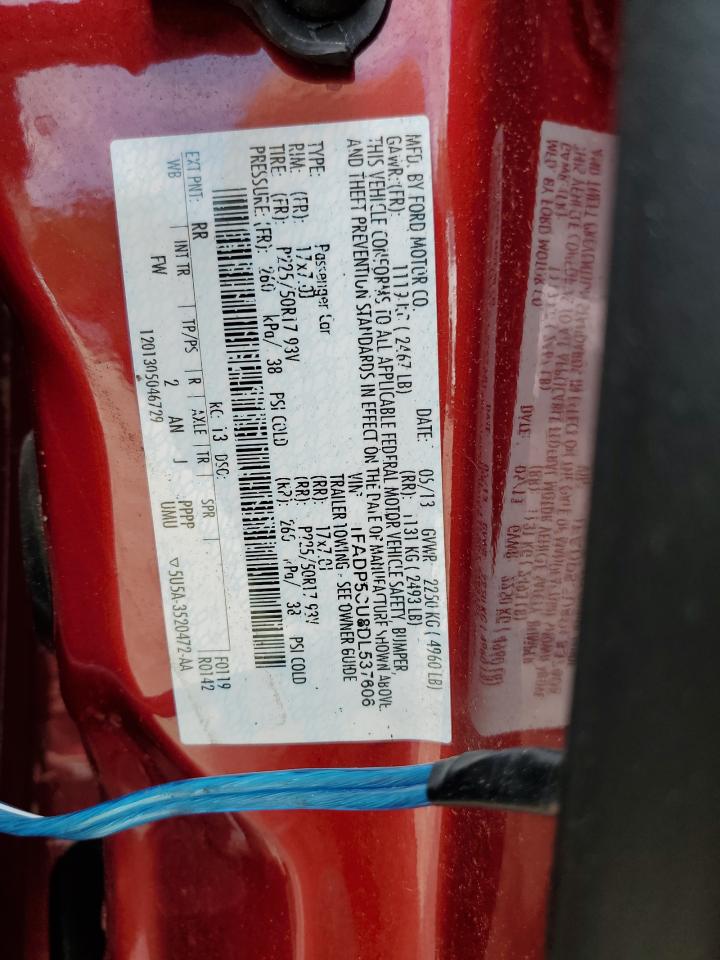 2013 Ford C-Max Premium VIN: 1FADP5CU8DL537606 Lot: 63602944