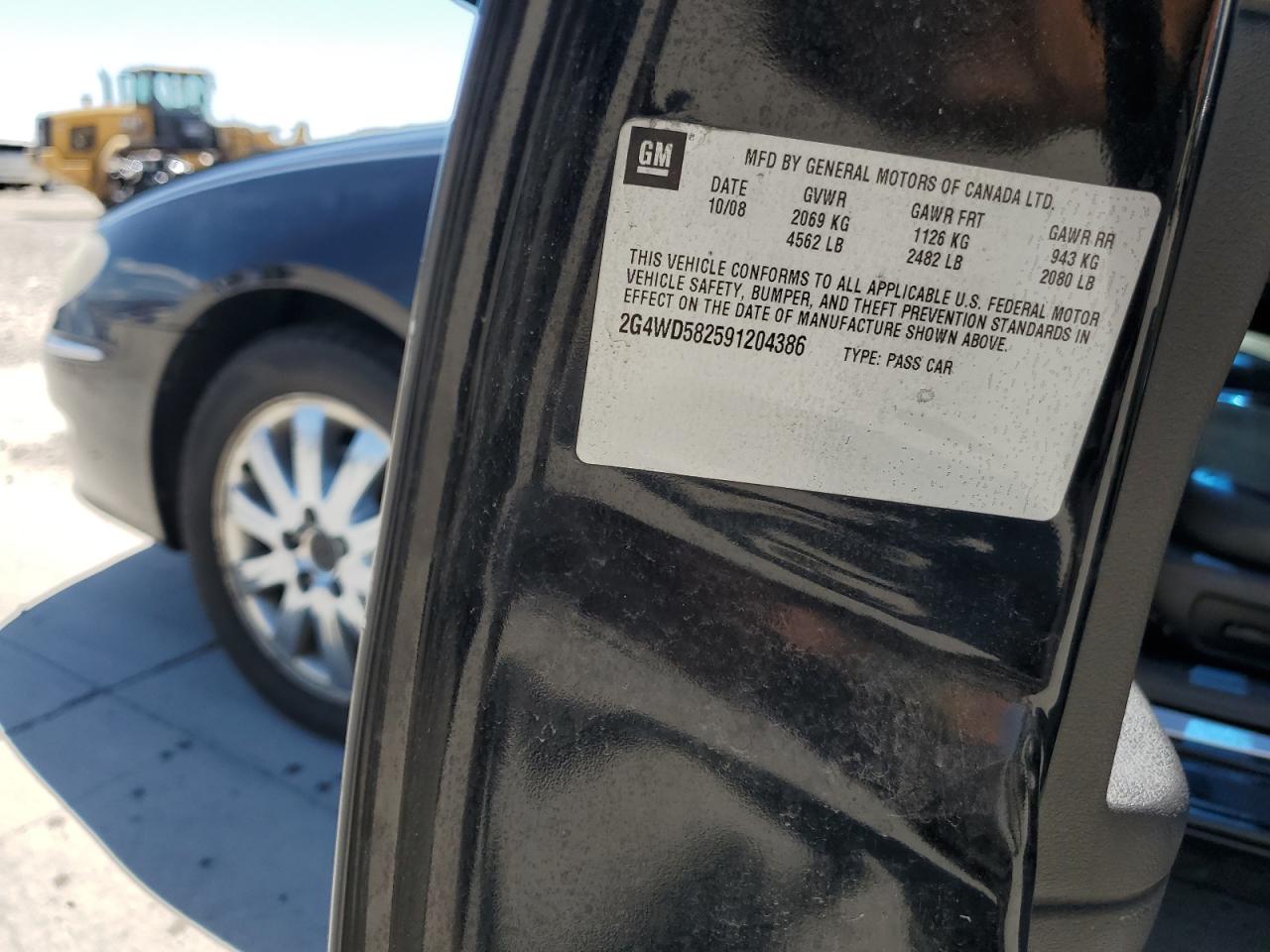 2009 Buick Lacrosse Cxl VIN: 2G4WD582591204386 Lot: 64617404