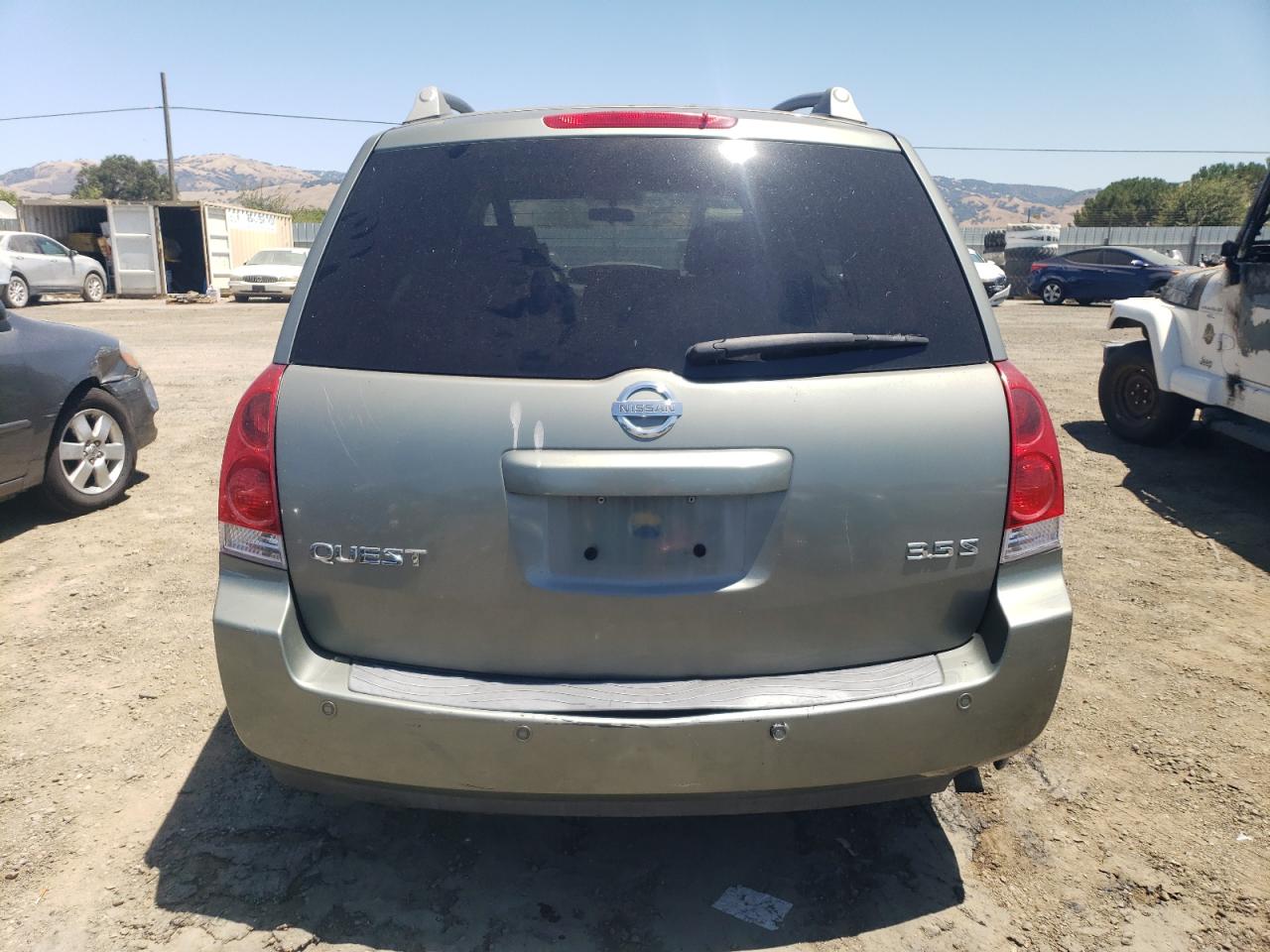 2006 Nissan Quest S VIN: 5N1BV28U96N109142 Lot: 63886264