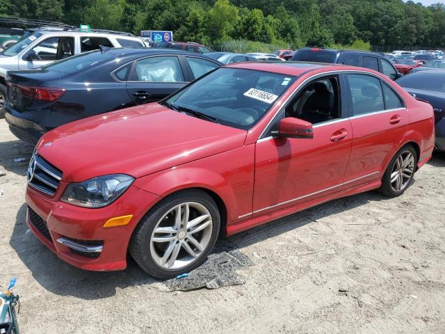 Седани MERCEDES-BENZ C-CLASS 2014 Червоний