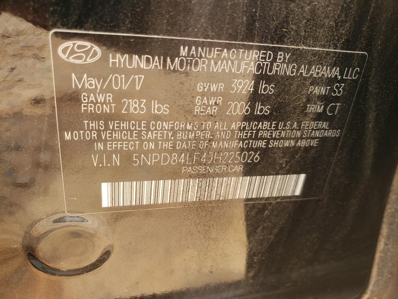 2018 Hyundai Elantra Sel VIN: 5NPD84LF4JH225026 Lot: 63276524