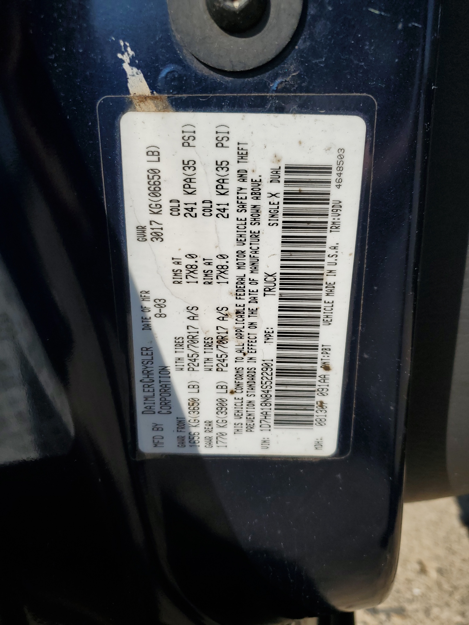 1D7HA18N84S522901 2004 Dodge Ram 1500 St