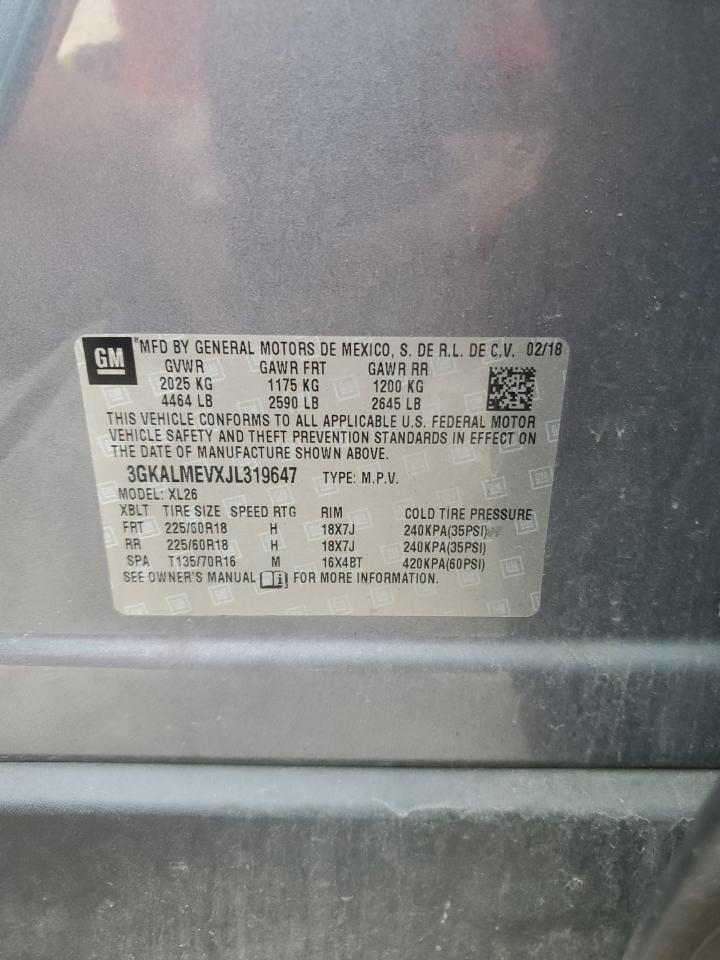 2018 GMC Terrain Sle VIN: 3GKALMEVXJL319647 Lot: 62866234