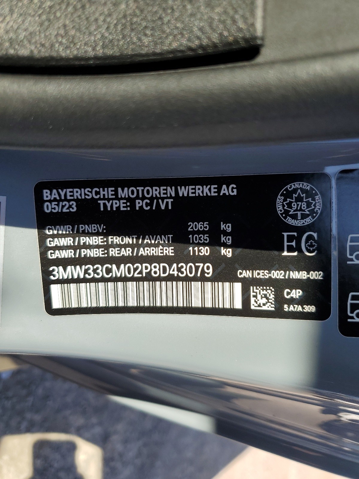 3MW33CM02P8D43079 2023 BMW 230Xi