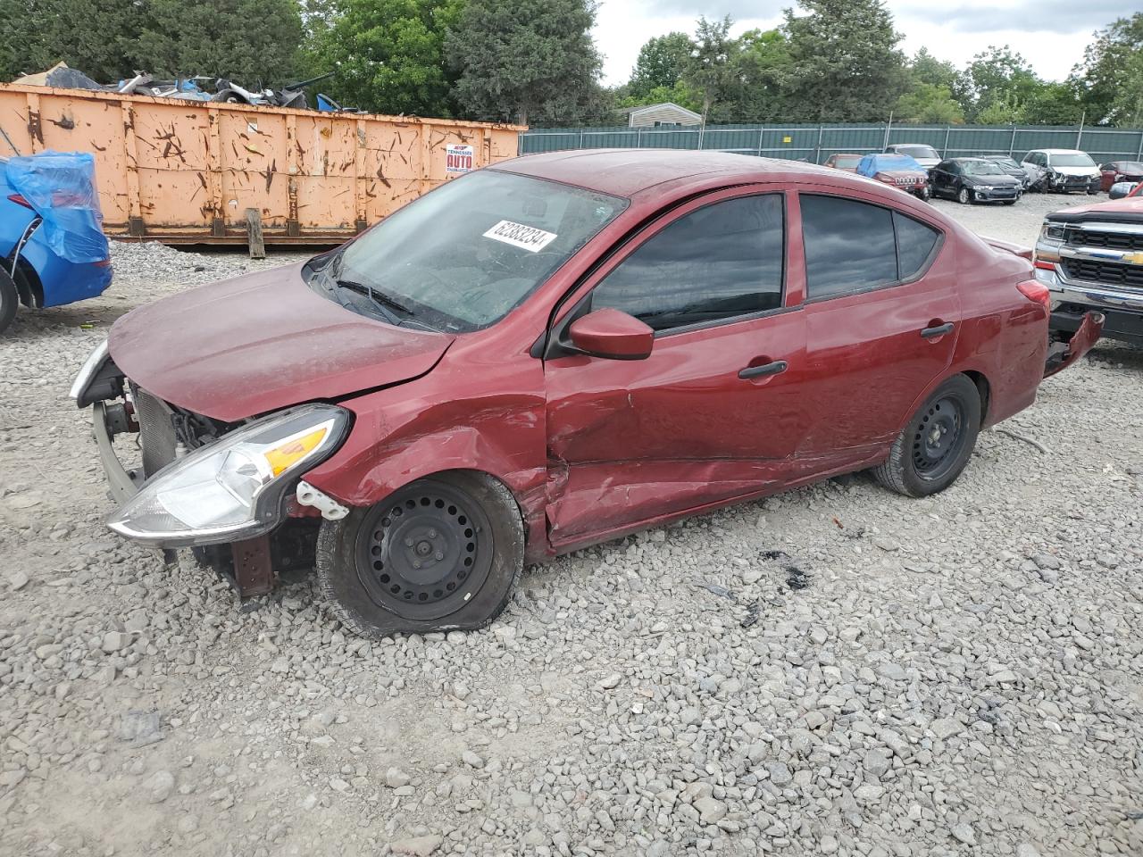 2018 Nissan Versa S VIN: 3N1CN7AP7JL836172 Lot: 62383234