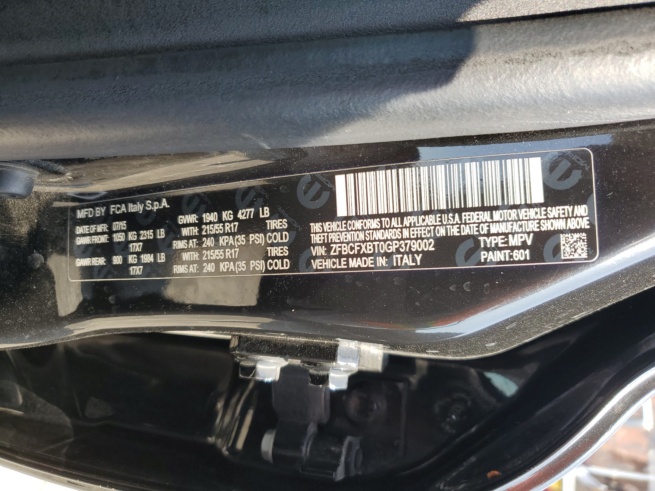 ZFBCFXBT0GP379002 2016 Fiat 500X Easy