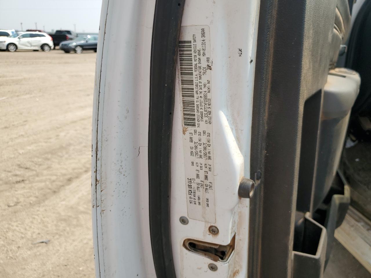 2015 Ram 1500 St VIN: 3C6JR7DTXFG589514 Lot: 62497504